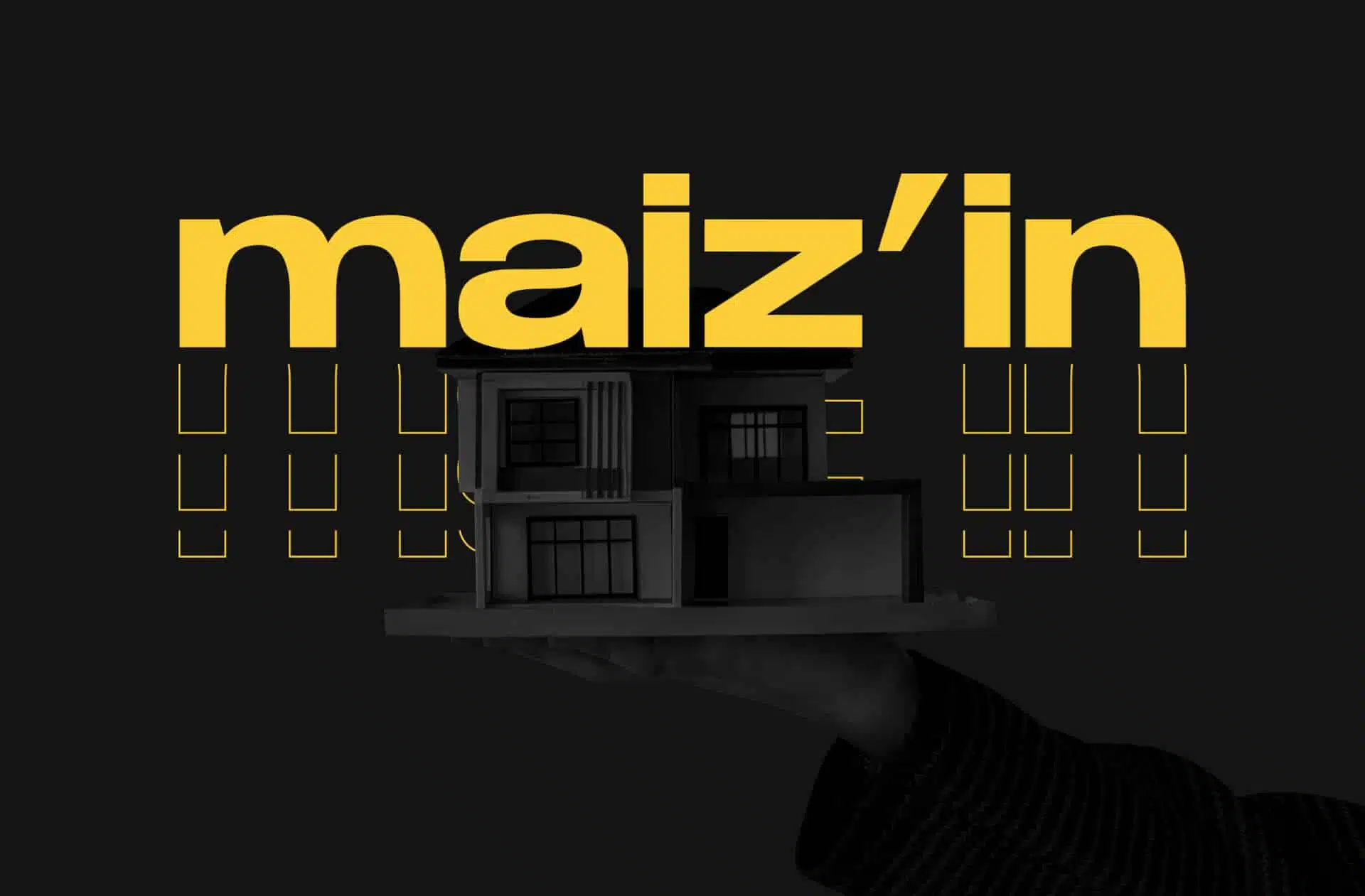 Logo Maiz'in et esquisse de la troisième maison, bientôt disponible